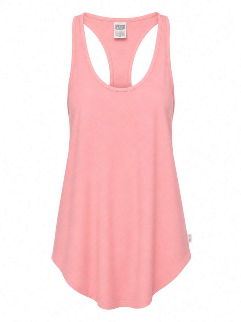 PINK Victorias Secret Girly Spring Ribbed Racerback Tank XS